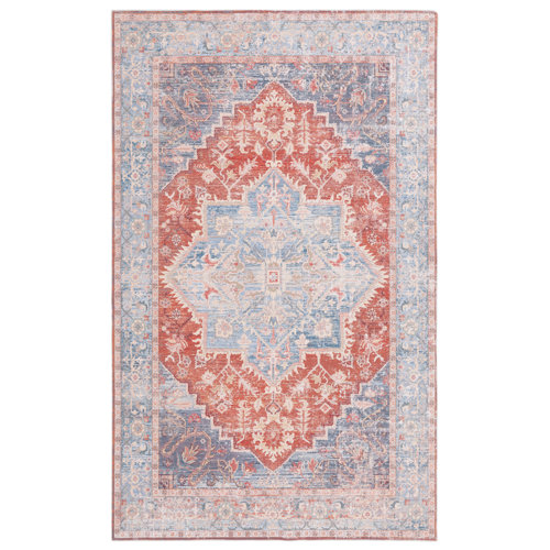 Bungalow Rose Rapaport Machine Washable Oriental Rug Wayfair